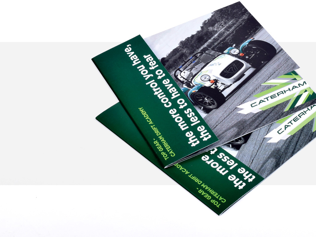 caterham sportwagen - verschiedene drucksachen, werbung, plakate, flyer, tickets, gutscheine...