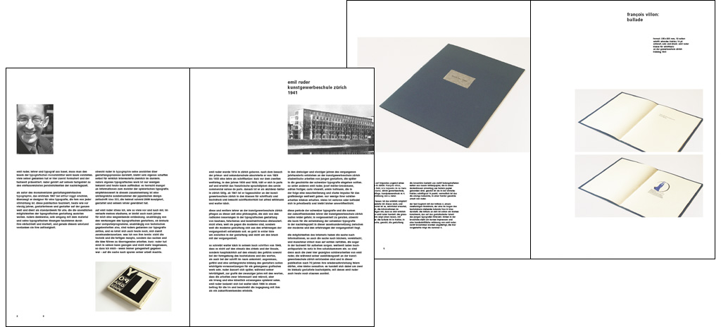fjodor gejko - emil ruder in zrich - typografische monatsbltter 2011, typography, editorial design