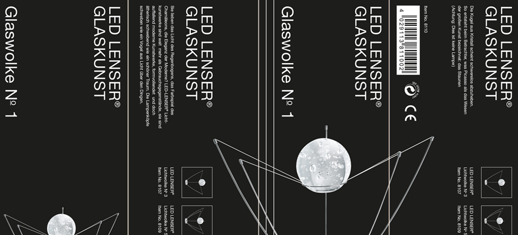 led lenser zweibrder optoelectronics lichtkuns verpackungsdesign package design