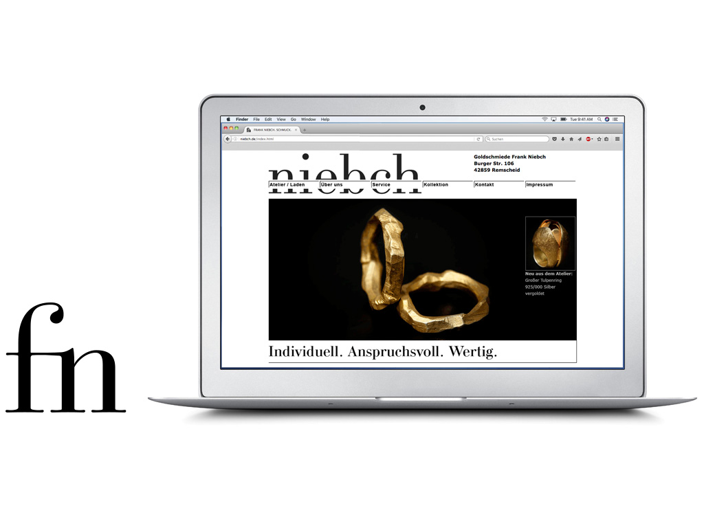 goldschmiede frank niebch - website webdesign programming