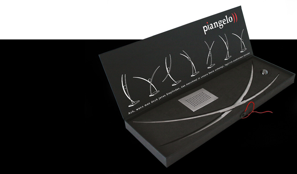 fjodor gejko - piangelo by zweibrder optoelectronics - logo verpackungsdesign