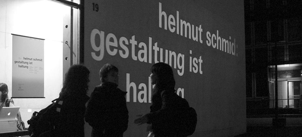 helmut schmid - design is attitude - gestaltung ist haltung typographic exhibition dsseldorf fjodor gejko typography
